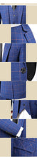 Suit M-5XL (Blazer + Vest + Trousers) Italian Style Fashion Business Elegant Gentleman Plaid Slim Casual Formal Suit 3-piece