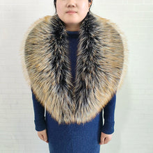 Women's Warm Fluffy Shawl Fashionable Artificial Fluffy Collar Scarve