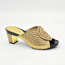 Italian Ladies Shoes and Bags To Match Set Decorated with Rhinestone Plus Size Shoes Women Heel Women Shoes and Bag Set In Italy