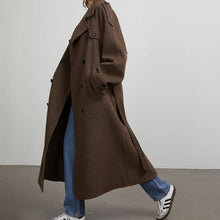 Women's Winter Double Breasted Long Sleeve Lapel Blends Jacket