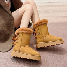 Women's Snow And Winter Plush Platform Outdoor Warm Boots