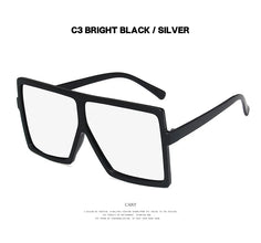 2022 Square Women Sun Glasses Female Eyewear Eyeglasses Plastic Frame UV400 Shade Fashion Driving New Oversized Sunglasses