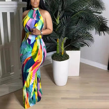 31337 New Women's Clothing European Style Halter Neck Dress Sleeveless Vestido Unique Amazon Best Seller Fashionable Dress