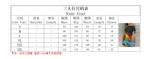 Fashionable Sexy Women's Print Dress Women's Word Shoulder Short -sleeved A -line Dress Ladies Off The Shoulder Mini Dresses