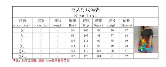 Fashionable Sexy Women's Print Dress Women's Word Shoulder Short -sleeved A -line Dress Ladies Off The Shoulder Mini Dresses