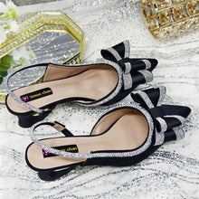 Med Heel Shoes for Women Hollowed Out Embroidery Rhinestone Italian Design Olive-green Color Pointed-Toe Shoes and Bags Set