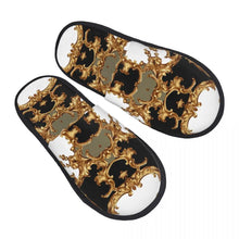 Custom Queen Of Absolutely Everything Gold Baroque Soft Memory Foam House Slippers Women Comfy Warm Anti-skid Sole Slipper