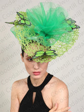 New Fascinator Wedding Headpiece Women Butterfly Headwear For Church Derby Hat Fascinators Headband Bridal Pillbox Cap Flower