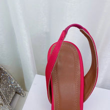 2023 New High Heels Women's Rhinestone Bow Pointy Glasses with Stilettos and Sandals Women.