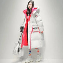 Women's Glossy Waterproof Thick Loose Outerwear Warm Parka Snow Down Jacket