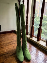 Fashion Knee Length Women's Frosted Leather Long Boots