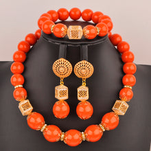 artifical coral beads nigerian jewelry sets for woman weddings