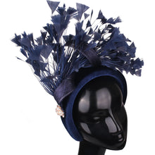 Fashion Wedding Bride Headband Headwear Fancy Feather Hair Band Millinery Hair Accessories With Peals Decor Hair Accessories