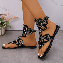 2025 Summer Fashion Women Blue Black Plus Size Shoes for Women 36-43 Flats Sandals Beach Footwear Casual Sandalias De Mujer