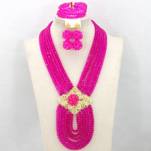 New African Jewelry Set Orange Nigerian Wedding African Beads Jewelry Set Crystal New Bridal Jewelry Set   ABS065