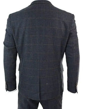 Men's Suit Plaid Two Button Jacket Vest&Pants