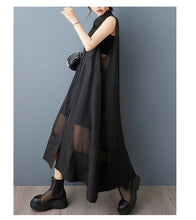 NYFS 2025 Summer New Loose plus Size Organya splicing sleeveless Shirt Dress Robe Elbise Korean Style Women Dress