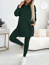 Women's Two Pieces Set Hooded Tracksuit Set