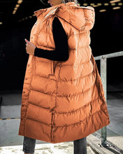 Women's Oversize Waistcoat Winter Hooded Quilted Vest