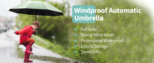 10 Ribs Inverted Automatic Umbrella for Rain Windproof Umbrella with Reflective Strip Fold Sun Compact UV Umbrella for Women Men
