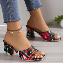 High Heels Women Slippers Chunky Fashion Sandals Designer New Shoes Slingback Flip Flops Dress Pumps Femme Slides