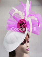 Elegant Flower Fascinator Pillbox Cap Wedding Women Fascinator Hat Headband Kentucky Derby Ladies Millinery Cap Mesh Bride Hats