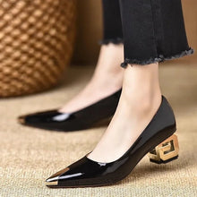 Elegant Fashionable Simple Metal Headed Women's Shoes Comfortable Versatile High Heel Boots Spring Summer 2024 New Arrival