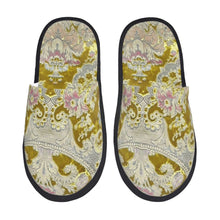Custom Queen Of Absolutely Everything Gold Baroque Soft Memory Foam House Slippers Women Comfy Warm Anti-skid Sole Slipper