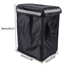 42L Portable Food Pizza Delivery Picnic Storage Backpack Waterproof Oxford Cloth Foldable,Easy to Install and Dismantle Black