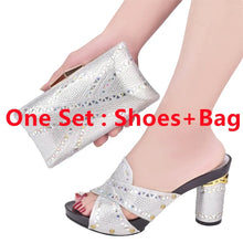 New Arrival Green Color Italian Shoes with Matching Bags Shoes and Bag Set African Sets 2024 Shoe and Bag Set for Party In Women