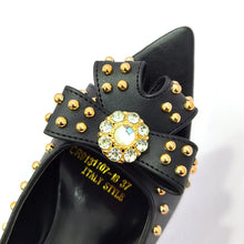 2022 Rivet Style  Women Shoes and Bag to Match in Color matching High Quality Nigerian Design Matching Shoes and Bag