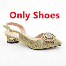 Purple Shoe and Bag Set for Party Women Shoes and Bags To Match Set Italy Elegant Rhinestone Lady Heeled Pumps Women Wedding