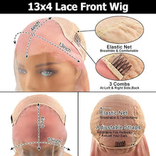 30 36 inch 250% Straight 13x4/13x6 Hd Pure Pink Lace Front Wigs 100% Human Hair For Women Brazilian Color Pre Plucked Glueless
