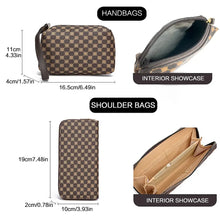 KISMIS 6PCS Printed Handbag Large Capacity Tote Bag Commuter Bag Single Shoulder Slanting Cross Bag Mother Bag