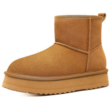 Women's Comfy Suede Plush Winter Warm Snow Boots