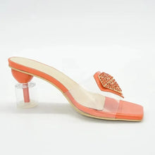 New Arrival Italian Women Shoes Decorated with Rhinestone Open Toe Pumps Luxery Shoes Women Nigerian Women Party Pumps