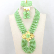 New African Jewelry Set Orange Nigerian Wedding African Beads Jewelry Set Crystal New Bridal Jewelry Set   ABS065