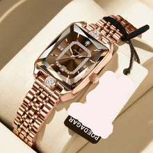 Luxury Elegant Watch For Women Date Waterproof Rectangle Ladies Watch