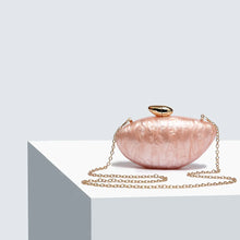 2025 New Designer Evening Bag for Women - Trendy Acrylic Clutch Purse with Chain, Elegant Ellipse Shoulder Bag for Party Wedding