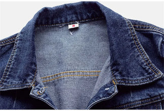 2023 Spring Autumn Women’s Denim Jacket Long Sleeve Overcoat Loose Denim Coat Button Outwear Jeans Jackets 5XL