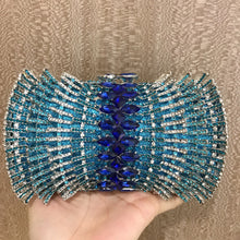 Crystal Women Handbags Luxury Designer Clutch Bags Diamond Handmade Wedding Bride Gift Clutch Purse Vintage Shiny Evening Clutch