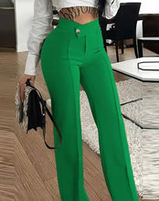 Autumn and Winter Pants Women 2023 Fashion Versatile Casual Sexy Buttoned Straight Wide-leg Work Trousers Y2k Clothes Streetwear
