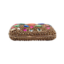 Women Gold Crystal Clutch Purse Gems Evening Bags Party Dinner Diamond Shoulder Bags Cocktail Rhinestone Handbags and Purses