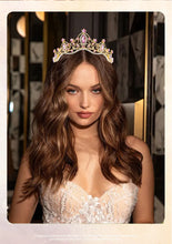 Girl's birthday tiara bridal wedding hair accessories Korean simple wedding dress children's performance tiara accessories.