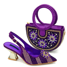 2024 Nigerian Design Evening Party Shoes And Bag Set Lucky Star Bag With Elegant Pointed Tip Women Shoes