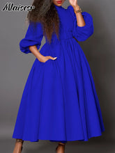 Mlaiscsr Elegant Evening Wedding Guest Party Yellow Pleated Dress Woman O Neck Long Sleeve Belt Waisted Birthday Dinner Vestidos