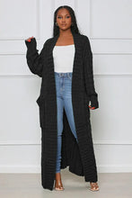 Women's Winter Loose Knitted Open Cardigan