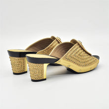 Italian Ladies Shoes and Bags To Match Set Decorated with Rhinestone Plus Size Shoes Women Heel Women Shoes and Bag Set In Italy