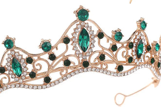 Girl's birthday tiara bridal wedding hair accessories Korean simple wedding dress children's performance tiara accessories.