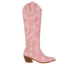 Pointed Toe Knight Boots for Women Brown PU Leather Knee High Boots Woman  Autumn Winter Western Cowboy Long Botas Mujer 2024